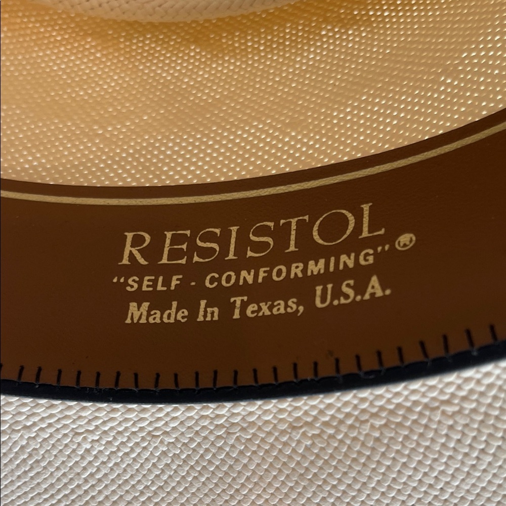 New Resistol Elegant Cream Hat with Black Band - Picture 6 of 7